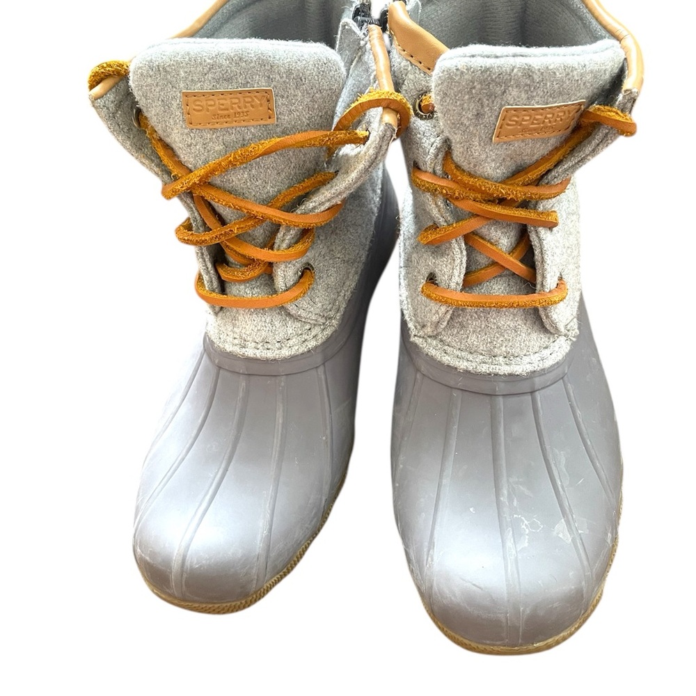 Used Kids Sperry Kids Gray and Tan Boots